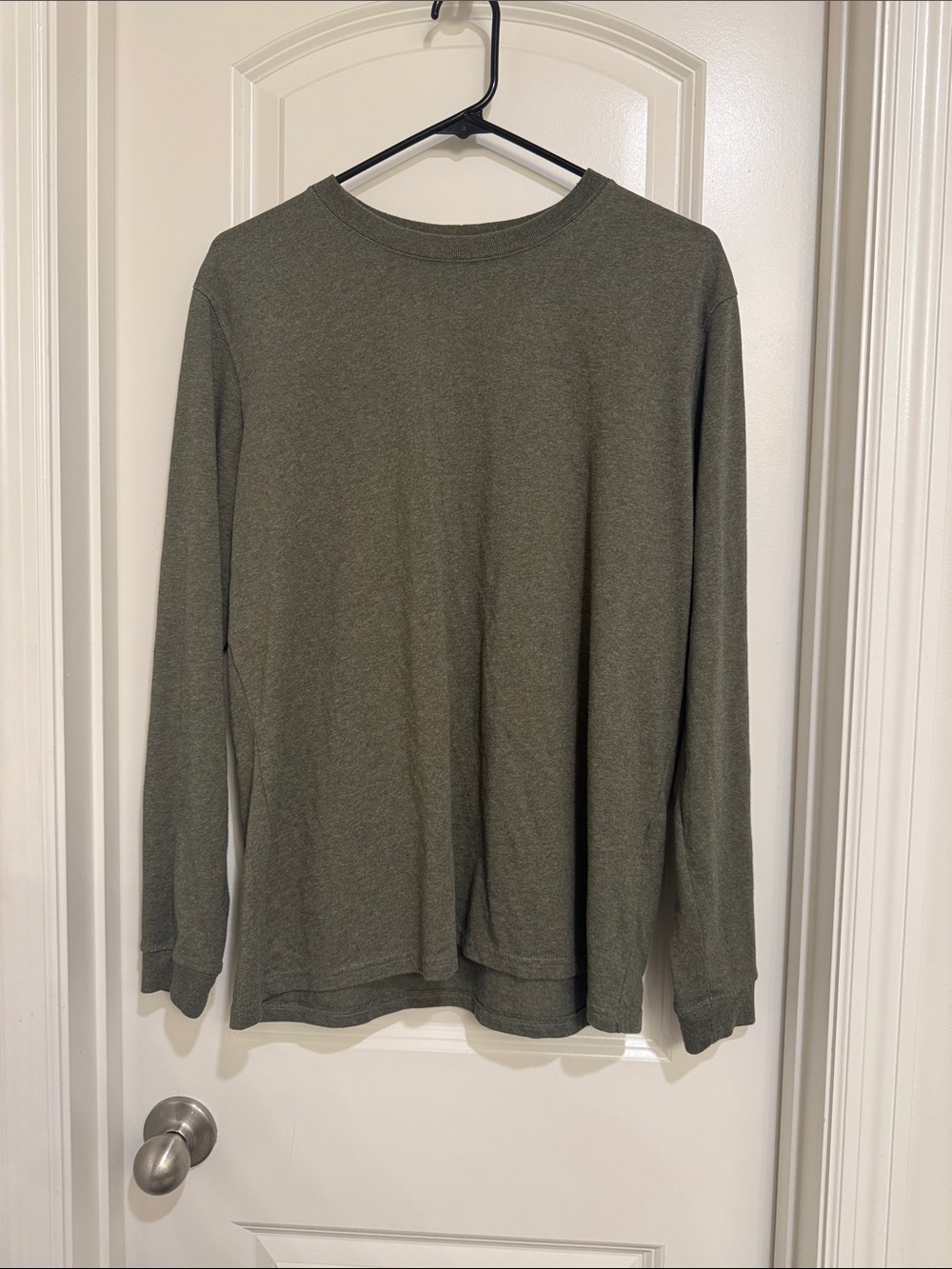 Carhartt Olive Green Long-Sleeve Crewneck Shirt